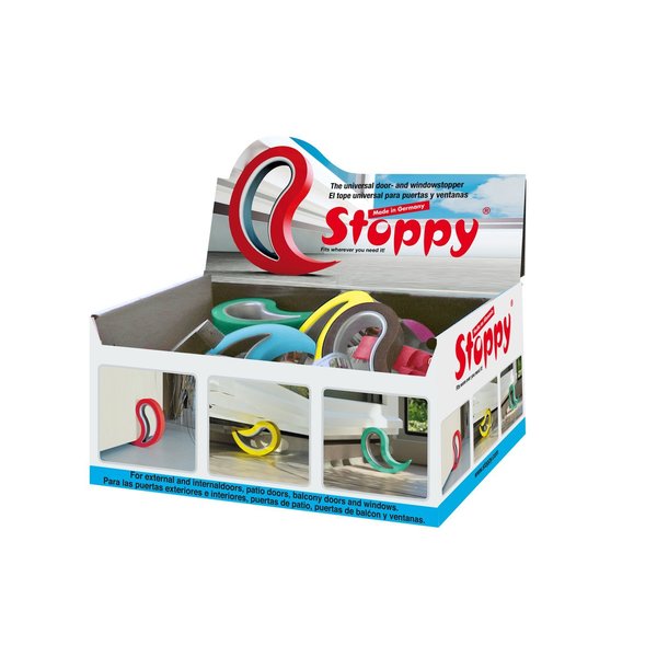 Stoppy Rubber Assorted Wedge Door Stop Mounts to floor 339